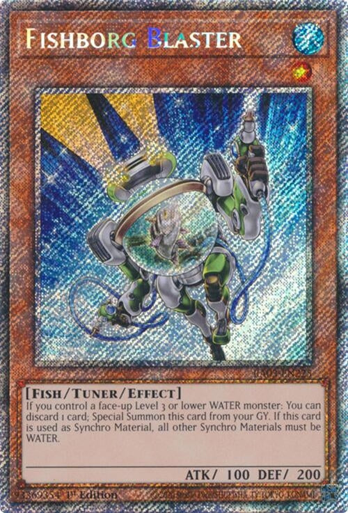 Image for Fishborg Blaster (Platinum Secret Rare) (Quarter Century Bonanza) (RA03-EN225) - YuGiOh