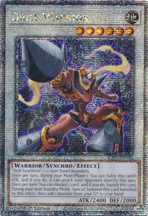 Image for Drill Warrior (Quarter Century Secret Rare) (Quarter Century Bonanza) (RA03-EN232) - YuGiOh