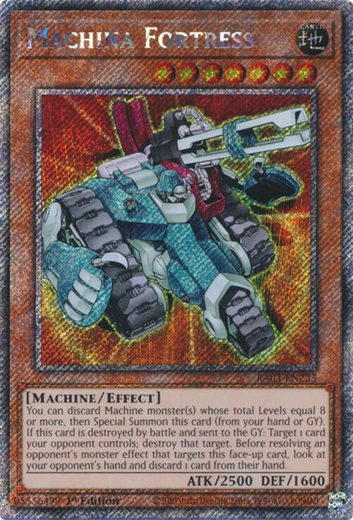 Image for Machina Fortress (Platinum Secret Rare) (Quarter Century Bonanza) (RA03-EN233) - YuGiOh