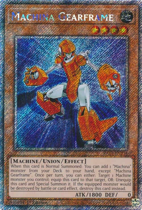 Image for Machina Gearframe (Platinum Secret Rare) (Quarter Century Bonanza) (RA03-EN234) - YuGiOh