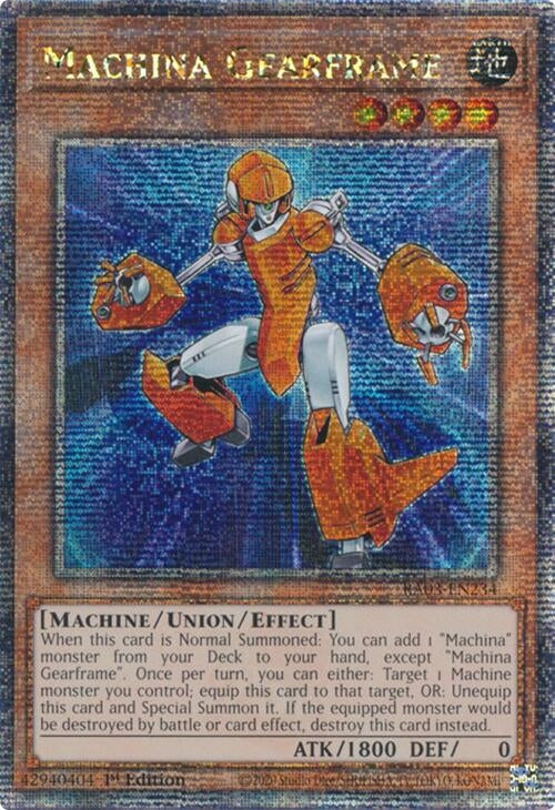 Image for Machina Gearframe (Quarter Century Secret Rare) (Quarter Century Bonanza) (RA03-EN234) - YuGiOh