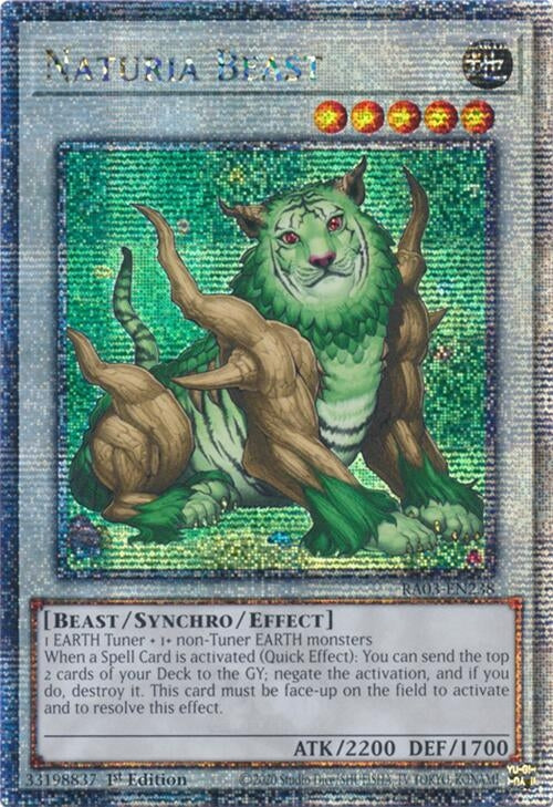 Image for Naturia Beast (Quarter Century Secret Rare) (Quarter Century Bonanza) (RA03-EN238) - YuGiOh