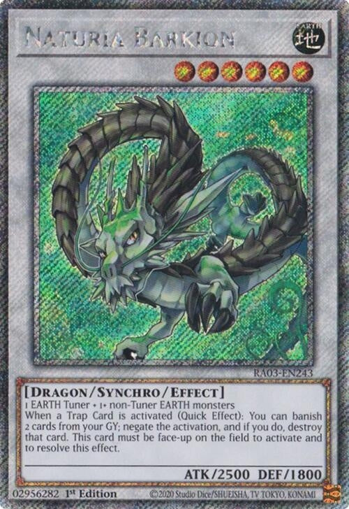 Image for Naturia Barkion (Platinum Secret Rare) (Quarter Century Bonanza) (RA03-EN243) - YuGiOh