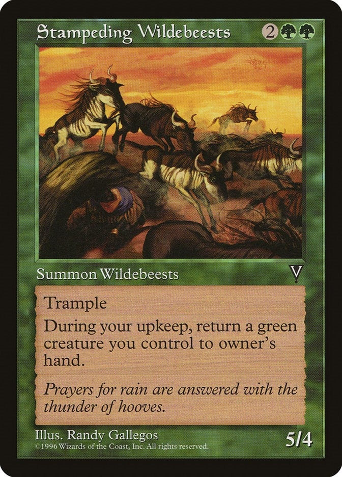 Image for Stampeding Wildebeests (Visions) - Magic: The Gathering