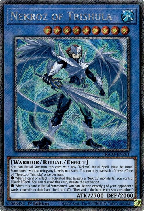 Image for Nekroz of Trishula (Platinum Secret Rare) (Quarter Century Bonanza) (RA03-EN261) - YuGiOh