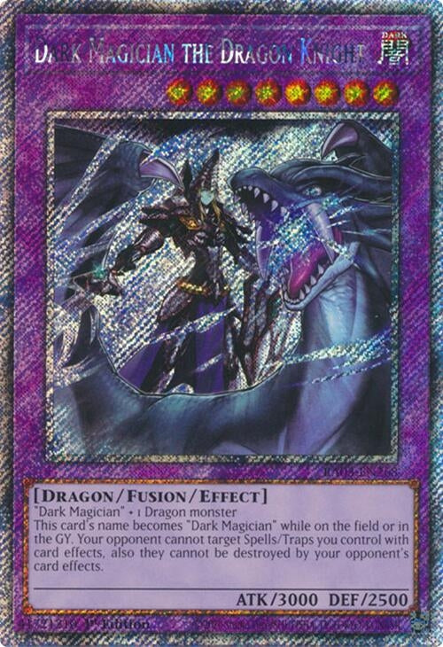 Image for Dark Magician the Dragon Knight (Platinum Secret Rare) (Quarter Century Bonanza) (RA03-EN268) - YuGiOh