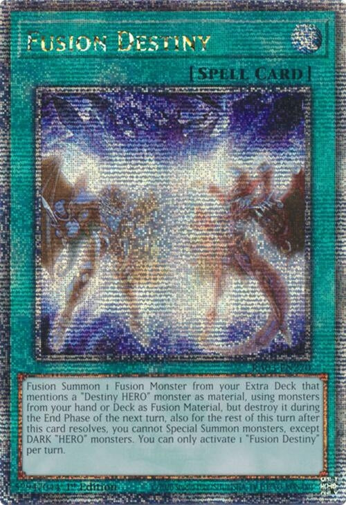 Image for Fusion Destiny (Quarter Century Secret Rare) (Quarter Century Bonanza) (RA03-EN270) - YuGiOh