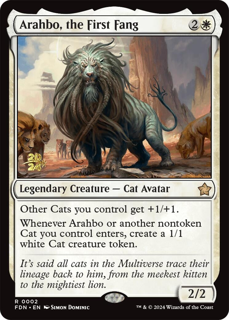 Image for Arahbo, the First Fang (Prerelease Cards) (2) - Magic: The Gathering