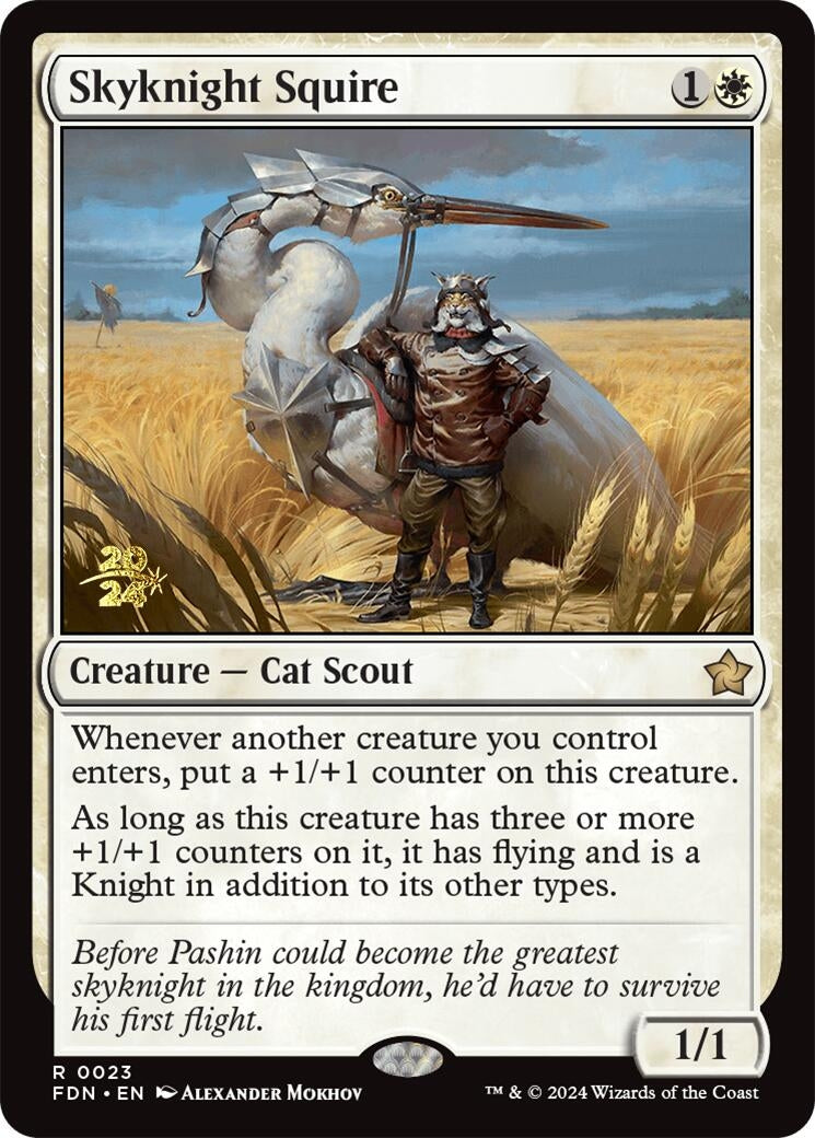 Image for Skyknight Squire (Prerelease Cards) (23) - Magic: The Gathering
