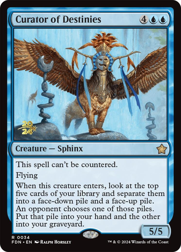 Image for Curator of Destinies (Prerelease Cards) (34) - Magic: The Gathering