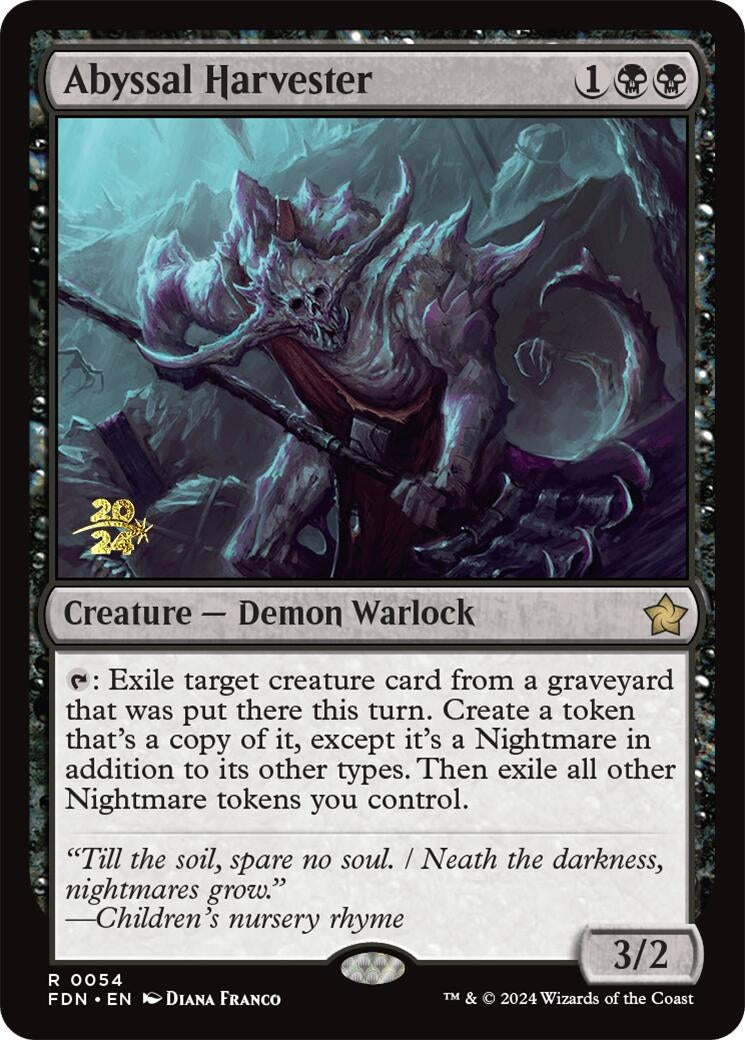 Image for Abyssal Harvester (Prerelease Cards) (54) - Magic: The Gathering