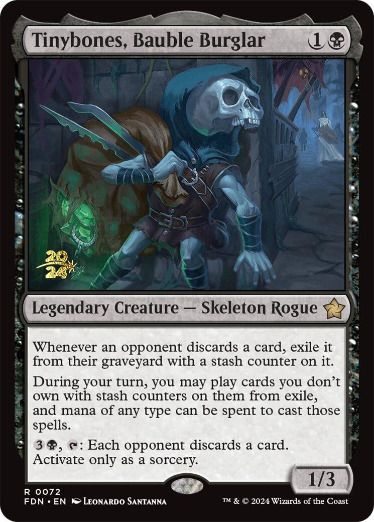Image for Tinybones, Bauble Burglar (Prerelease Cards) (72) - Magic: The Gathering