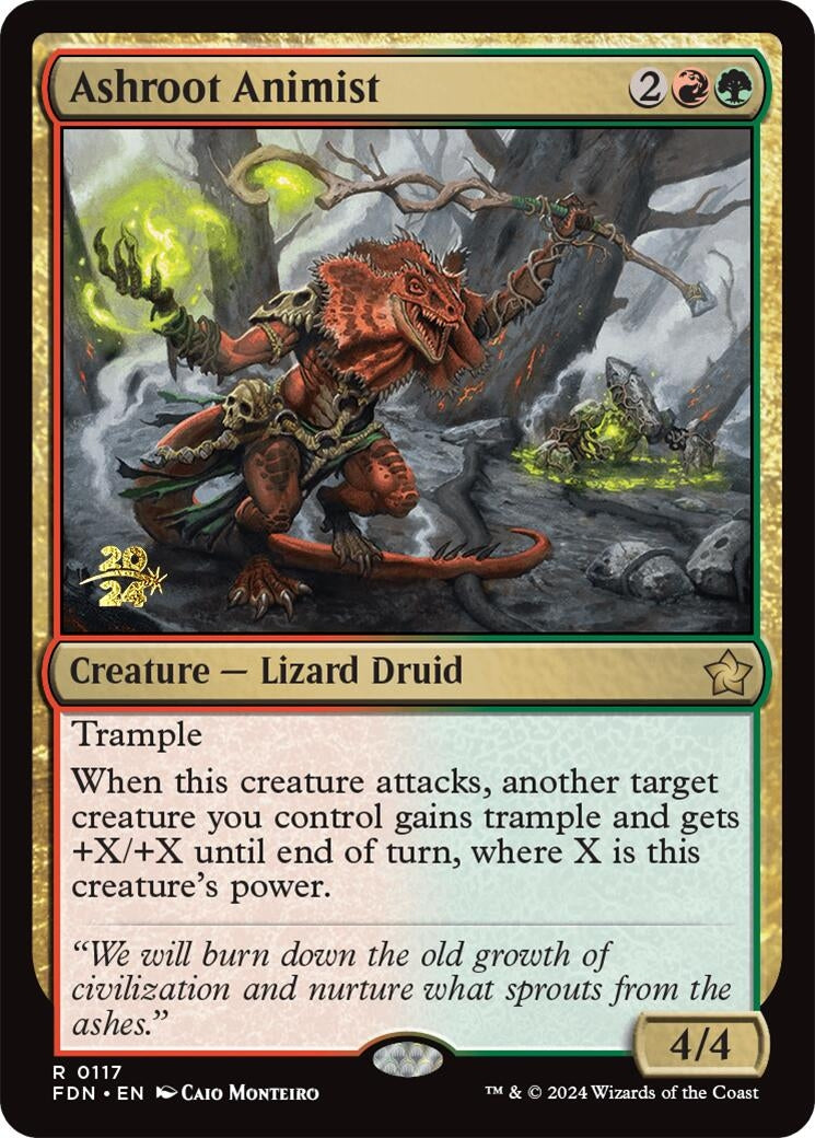 Image for Ashroot Animist (Prerelease Cards) (117) - Magic: The Gathering