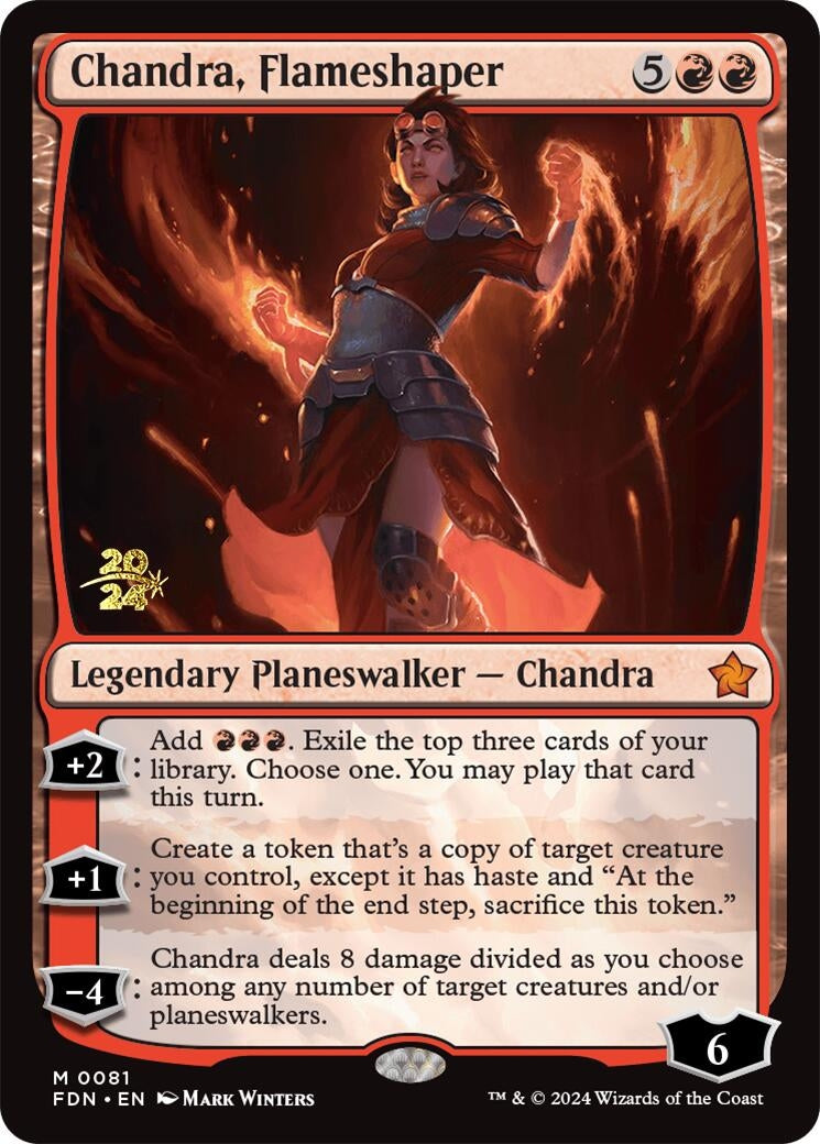 Image for Chandra, Flameshaper (Prerelease Cards) (81) - Magic: The Gathering
