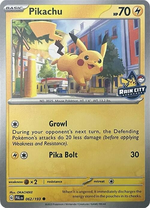 Image for Pikachu (Rain City Showcase) (Miscellaneous Cards & Products) (062/193) - Pokemon