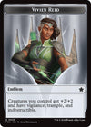 Image for Emblem - Vivien Reid // Elf Warrior Double-Sided Token (Foundations) (25 // 19) - Magic: The Gathering