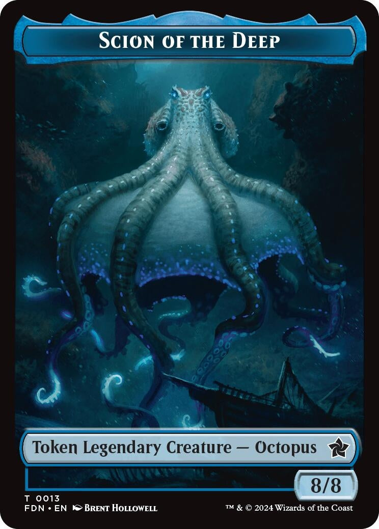 Image for Scion of the Deep // Koma's Coil Doubled-Sided Token (Foundations) (13 // 11) - Magic: The Gathering