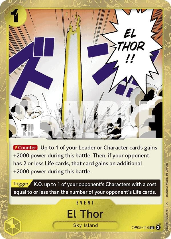 Image for El Thor (Jolly Roger Foil) (Premium Booster -The Best-) (OP05-114) - One Piece Card Game