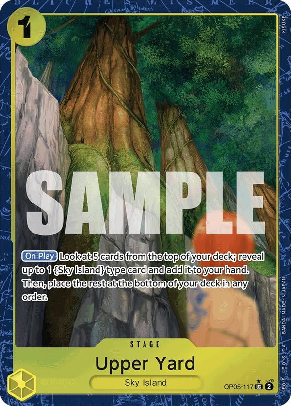 Image for Upper Yard (Alternate Art) (Premium Booster -The Best-) (OP05-117) - One Piece Card Game