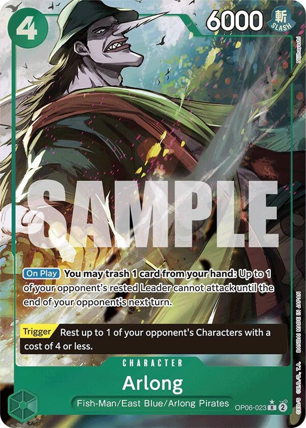 Image for Arlong (Full Art) (Premium Booster -The Best-) (OP06-023) - One Piece Card Game