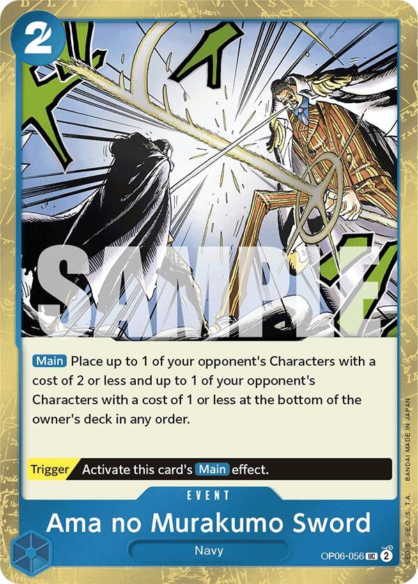 Image for Ama no Murakumo Sword (Jolly Roger Foil) (Premium Booster -The Best-) (OP06-056) - One Piece Card Game