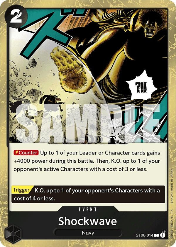 Image for Shockwave (Jolly Roger Foil) (Premium Booster -The Best-) (ST06-014) - One Piece Card Game