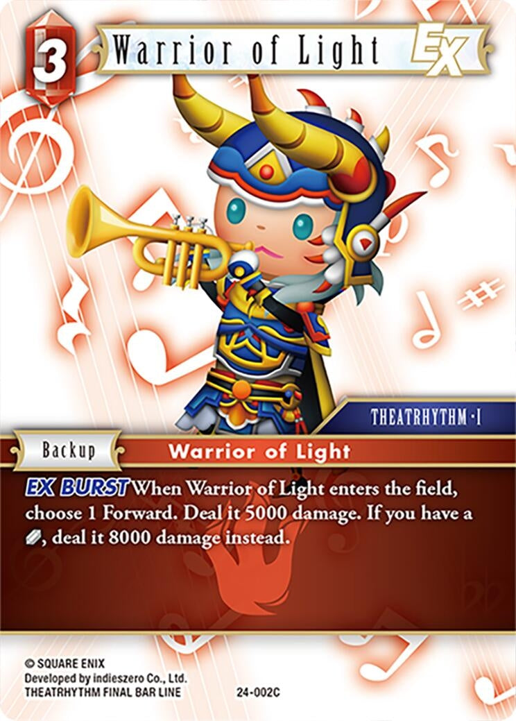 Image for Warrior of Light ex (Hidden Legends) (24-002C) - Final Fantasy TCG