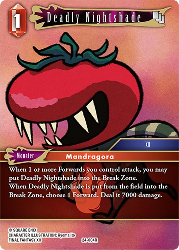 Image for Deadly Nightshade (Hidden Legends) (24-004R) - Final Fantasy TCG