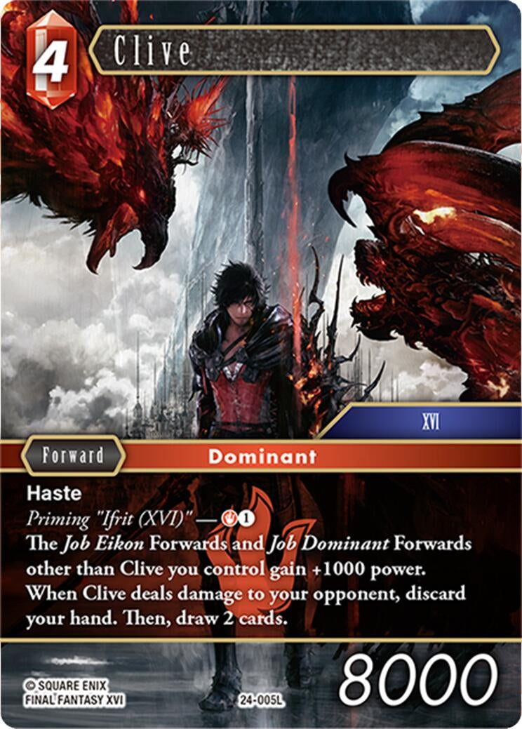 Image for Clive (Hidden Legends) (24-005L) - Final Fantasy TCG