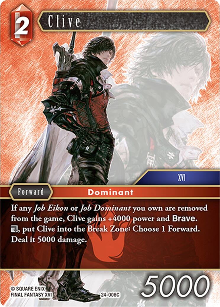 Image for Clive (24-006C) (Hidden Legends) (24-006C) - Final Fantasy TCG