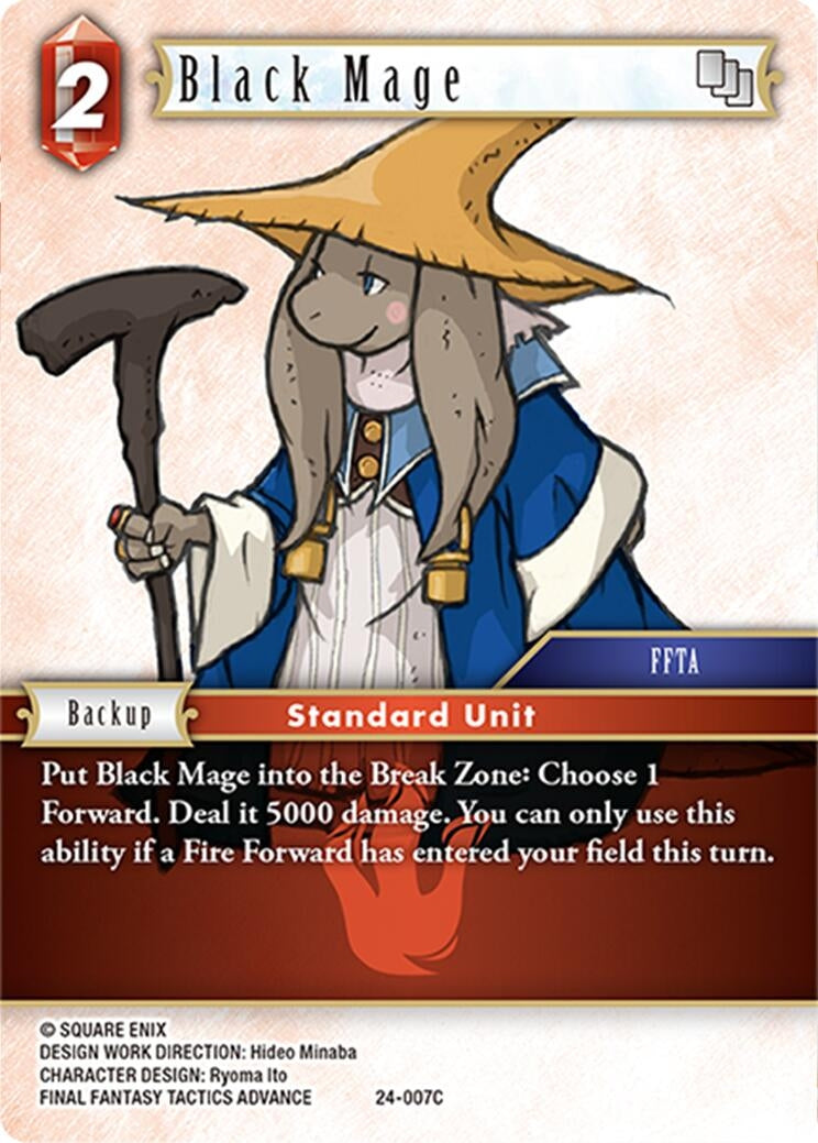 Image for Black Mage (Hidden Legends) (24-007C) - Final Fantasy TCG