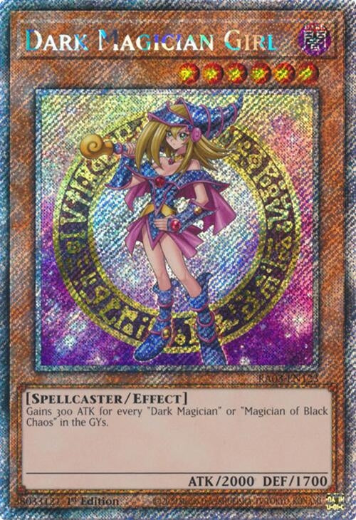 Image for Dark Magician Girl (Platinum Secret Rare) (B) (Quarter Century Bonanza) (RA03-EN123) - YuGiOh