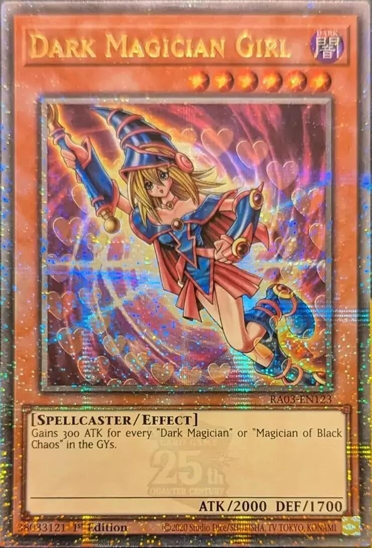 Image for Dark Magician Girl (Quarter Century Secret Rare) (C) (Quarter Century Bonanza) (RA03-EN123) - YuGiOh