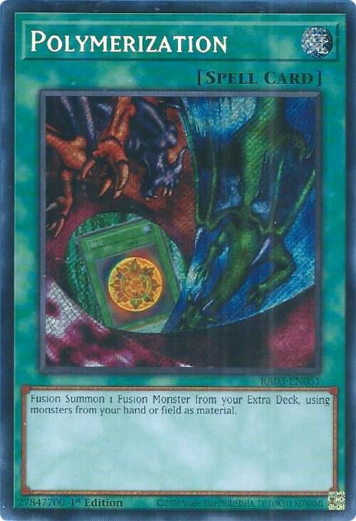 Image for Polymerization (A) (Alternate Art) (Secret Rare) (Quarter Century Bonanza) (RA03-EN051) - YuGiOh