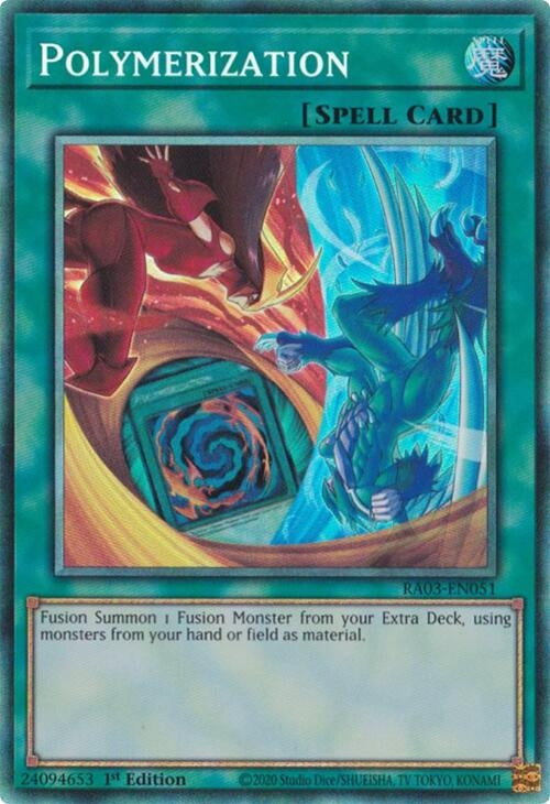 Image for Polymerization (B) (HERO Art) (PCR) (Quarter Century Bonanza) (RA03-EN051) - YuGiOh