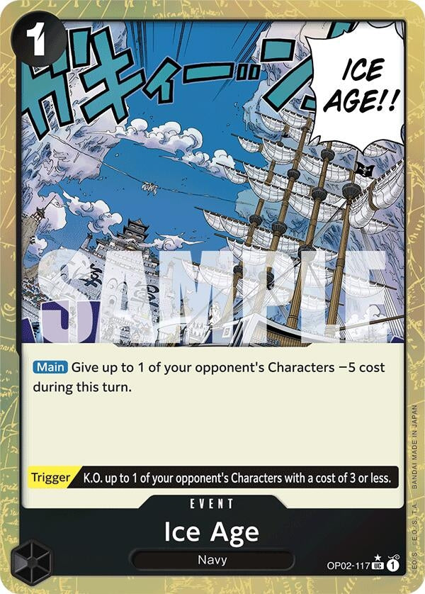 Image for Ice Age (Textured Foil) (Premium Booster -The Best-) (OP02-117) - One Piece Card Game