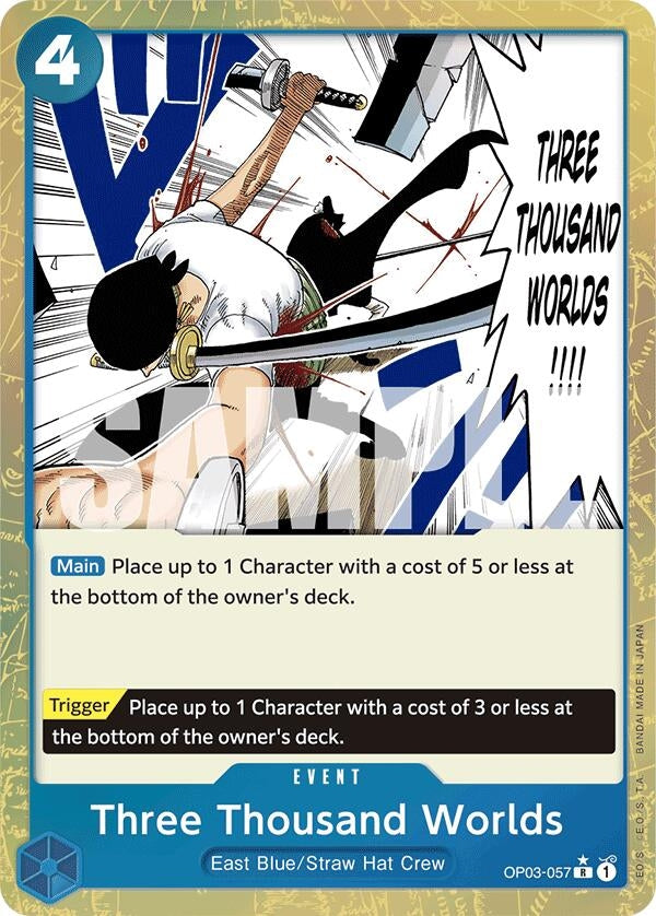 Image for Three Thousand Worlds (Textured Foil) (Premium Booster -The Best-) (OP03-057) - One Piece Card Game