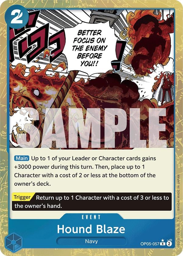 Image for Hound Blaze (Textured Foil) (Premium Booster -The Best-) (OP05-057) - One Piece Card Game