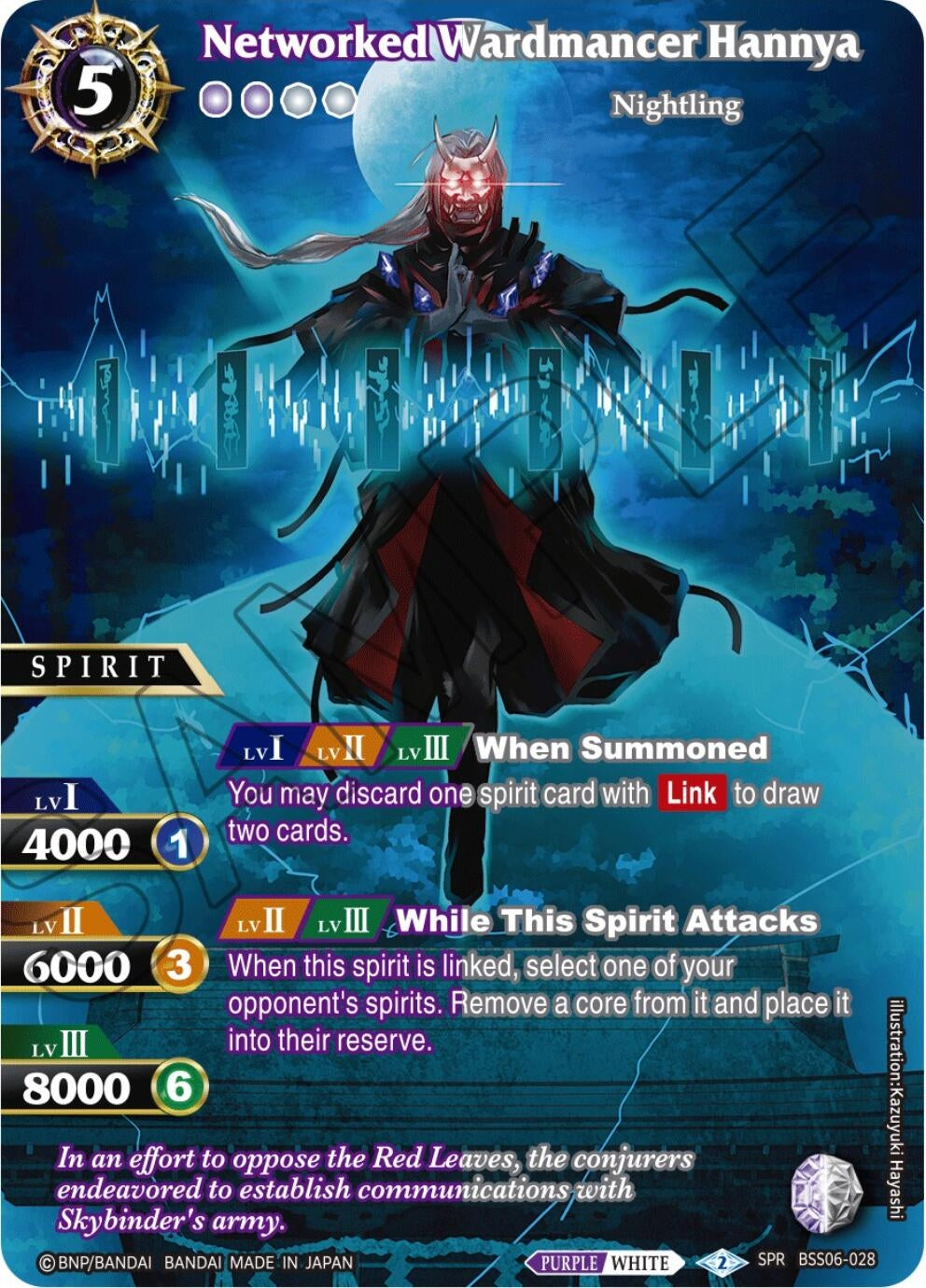 Image for Networked Wardmancer Hannya (SPR) (Generational Link) (BSS06-028) - Battle Spirits Saga