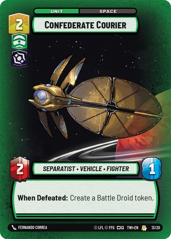 Image for Confederate Courier (Twilight of the Republic: Weekly Play Promos) (13/20) - Star Wars: Unlimited