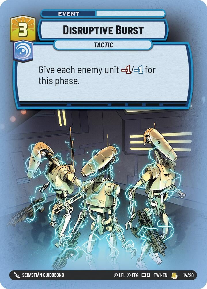 Image for Disruptive Burst (Twilight of the Republic: Weekly Play Promos) (14/20) - Star Wars: Unlimited