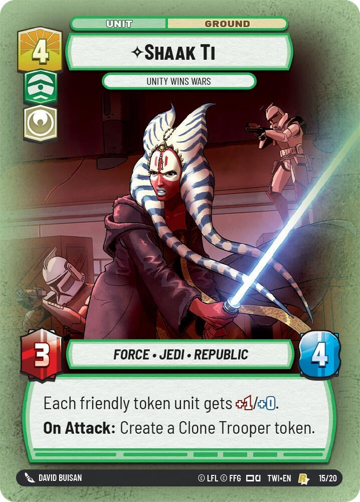 Image for Shaak Ti - Unity Wins Wars (Twilight of the Republic: Weekly Play Promos) (15/20) - Star Wars: Unlimited