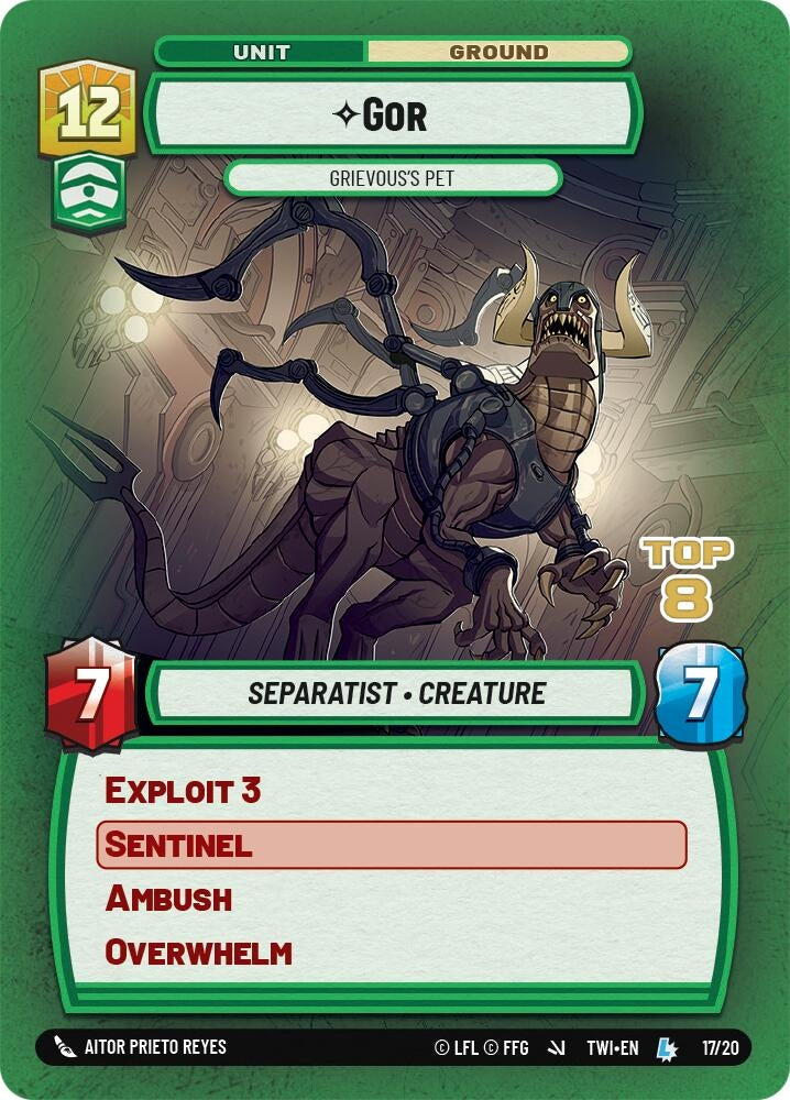 Image for Gor - Grievous's Pet (Top 8) (Organized Play Promos) (17/20) - Star Wars: Unlimited