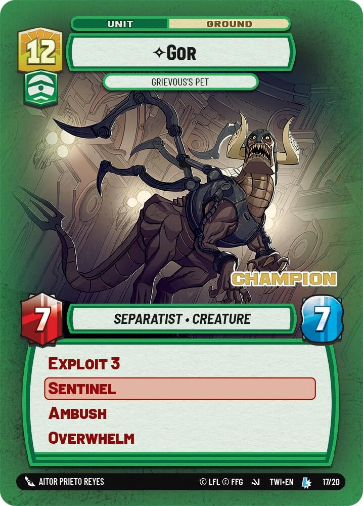 Image for Gor - Grievous's Pet (Champion) (Organized Play Promos) (17/20) - Star Wars: Unlimited
