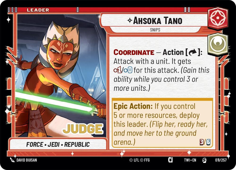 Image for Ahsoka Tano - Snips (Judge Promos) (011/257) - Star Wars: Unlimited