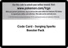 Image for Code Card - Surging Sparks Booster Pack - Pokemon