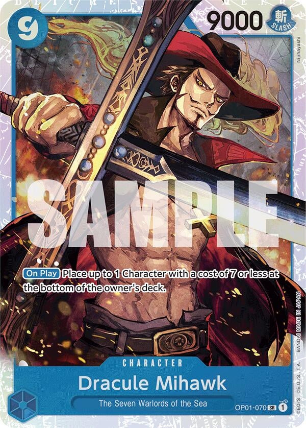 Image for Dracule Mihawk (OP01-070) (Reprint) (Premium Booster -The Best-) (OP01-070) - One Piece Card Game