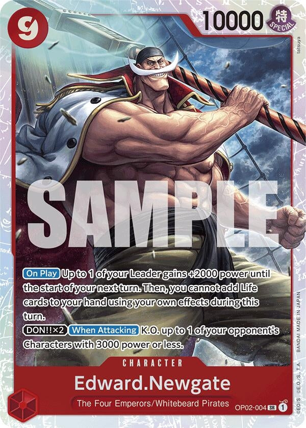 Image for Edward.Newgate (Reprint) (Premium Booster -The Best-) (OP02-004) - One Piece Card Game