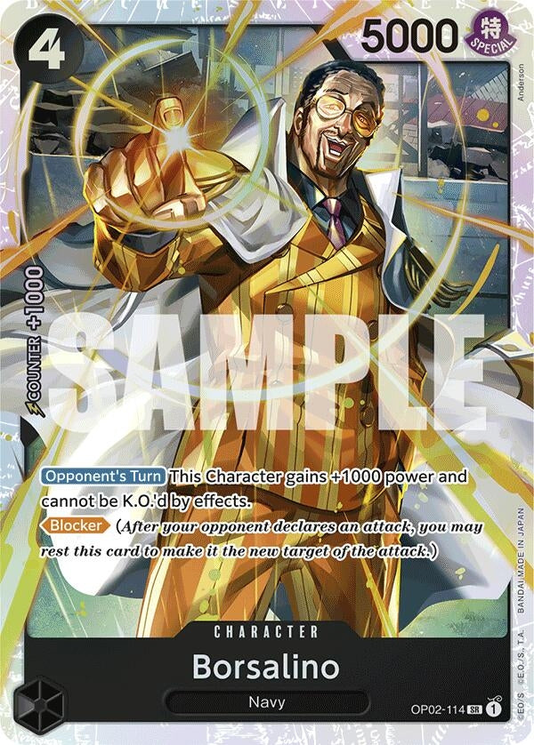 Image for Borsalino (Reprint) (Premium Booster -The Best-) (OP02-114) - One Piece Card Game