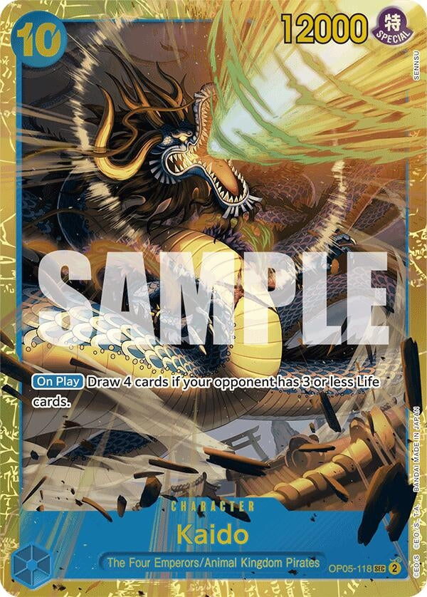 Image for Kaido (OP05-118) (Reprint) (Premium Booster -The Best-) (OP05-118) - One Piece Card Game